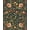 Black, Pattern 2, variant on ODIKA 6' x 9' Machine Washable Non-Slip Area Rug, Slavic Folklore Leaf High Traffic Rug, Blue, 123637