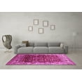 thumbnail image 3 of Ahgly Company Indoor Round Oriental Pink Industrial Area Rugs, 3' Round, 3 of 4