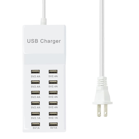 Estación de carga USB FRISATPOW Hub de 12 puertos de carga rápida