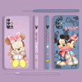 thumbnail image 4 of Mickey Minnie Pink For Samsung Galaxy A73 A53 A33 A52 A32 A22 A71 A51 A21S A03S A50 4G 5G Liquid Left Rope Phone Case, 4 of 5