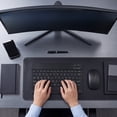 thumbnail image 4 of Wireless Keyboard and Mouse Combo, Rechargeable Compact Keyboard with Quiet Keys and Ergonomic Mouse for Tablet, Laptop and Smartphone, Black, 4 of 6