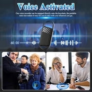 64GB Digital Voice Recorder with Playback - 750 Hours Voice Activated Recorder Digital Audio Recorder with MP3 Music Player - Small Recording Device Portable Mini Tape Recorder for Lectures Meetings