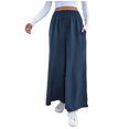 thumbnail image 2 of Women's Fall Fashion Casual Wide Leg Pants With Pockets Long Pants, 2 of 8