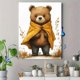 thumbnail image 4 of Qisvanset Framed Canvas Wall Art 12x16 Inch Brave Superhero Bear Woodland Nursery Wall Art, 4 of 5