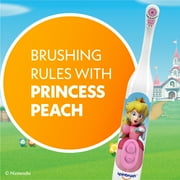 Princess Peach Kid’s Spinbrush Electric Toothbrush, Battery Powered, Soft Bristles, Ages 3+