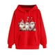 thumbnail image 1 of WILLBEST Sudadera de Mujer con Capucha Estampada Navideña para Otoño/Invierno, Talla Grande, Gruesa, Informal y Holgada Chica​​, 1 of 3