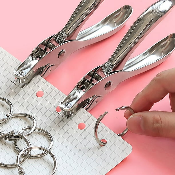 Mejor perforadora de agujeros para papel y manualidades - perforadora de agujeros redondos de 3mm/6mm para encuadernación, bricolaje, scrapbooking y uso en oficina