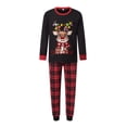 thumbnail image 2 of Family Matching Pajamas Sets Christmas Long Sleeve Tops with Pants, 2 of 9