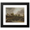 thumbnail image 2 of Cornelis Saftleven 24x20 Black Modern Framed Museum Art Print Titled - Landscape with Animals (1652), 2 of 5