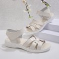 thumbnail image 3 of hopeusnice Women's Sandal Plus Size Available Thick Sole Comfortable Wear Fashionable Design For Various Foot Sizes White 40, 3 of 9