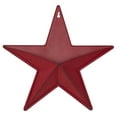 thumbnail image 3 of VHC Brands Patriotic Faceted Metal Star Burgundy Wall Hanging w/Pocket 12x12, Independence Day Decor, American Star with display pocket, Distressed Appearance Wall Hanging, Star Shape, Burgundy, 3 of 6