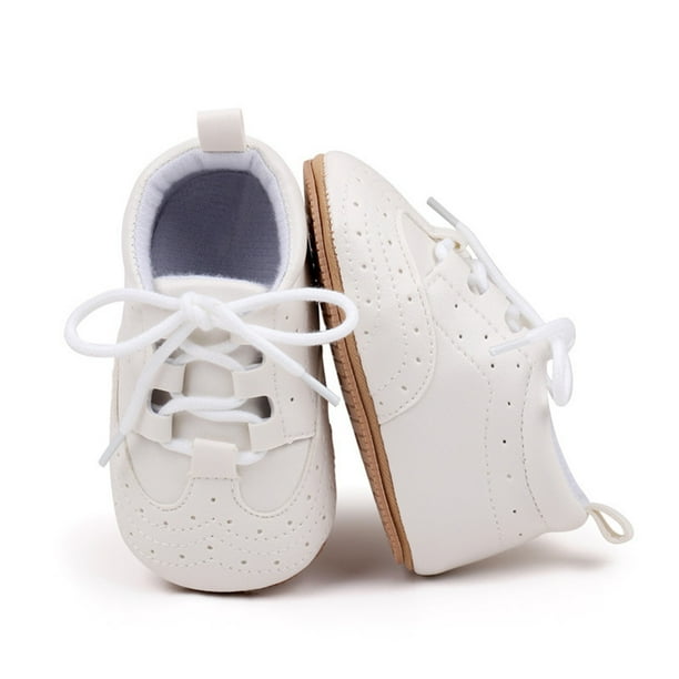 Puntoco Zapatos Para Bebés Pequeños, Zapatos De Bebé Antideslizantes De Cuero De Pu Con Fondo Suave, Zapatos De Bebé Antes De Pisar, Zapatos De Bebé, Zapatos Para Niños Blanco 13