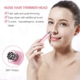thumbnail image 4 of TOUCHBeauty Recortador de cabello para rostro, cejas, nariz, oreja, cuerpo, removedor de cabello todo en uno para mujeres y hombres, afeitadora de doble cuchilla con batería TB-1458, 4 of 5