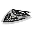 thumbnail image 2 of KNIGHTS TEMPLAR COMMANDERY APRON - TRIANGULAR BLACK VELVET WITH HAND EMBROIDERY & SILVER TASSELS | Elegant Masonic Regalia, 2 of 5
