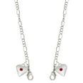 thumbnail image 1 of Silvertone Large January - Maroon Crystal Heart Silvertone Face Mask Necklace, 1 of 2