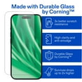 thumbnail image 5 of onn Corning Glass Screen Protector for iPhone® 15 Pro Max, Made with Durable Glass by Corning™ for Ultimate Protection, Includes Easy Application Tray, 5 of 10