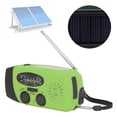 thumbnail image 2 of Xirurus Solar Hand‑Crank Emergency Radio with LED Flashlight, 1200 mAh Battery, FM/AM/WB, Speaker, 360° Antenna – Outdoor Camping Gear, 2 of 9