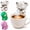 Gray, variant on Clip On Mini Fan for Cup and Bowl, Rechargeable Monkey Elephant Dinosaur Shaped Fan, Portable Coffee Chiller Cooling Attachment for Hot Drinks