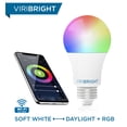 thumbnail image 5 of Viribright Smart Wifi 60-Watt Equivalent A19 E26 Dimmable RGBW Multi-Color LED Light Bulb (Easy No Hub Set-Up), 5 of 9