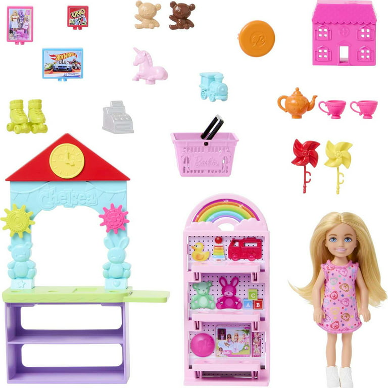 Barbie Chelsea Can Be Toy Store Playset with Small Blonde Doll, Shop  Furniture & 15 Accessories