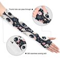 thumbnail image 3 of ALAZA Skull and Floral UV Sun Protection Arm Sleeves UPF 50+ Compression Cooling Sleeve 1 Pair, 3 of 7