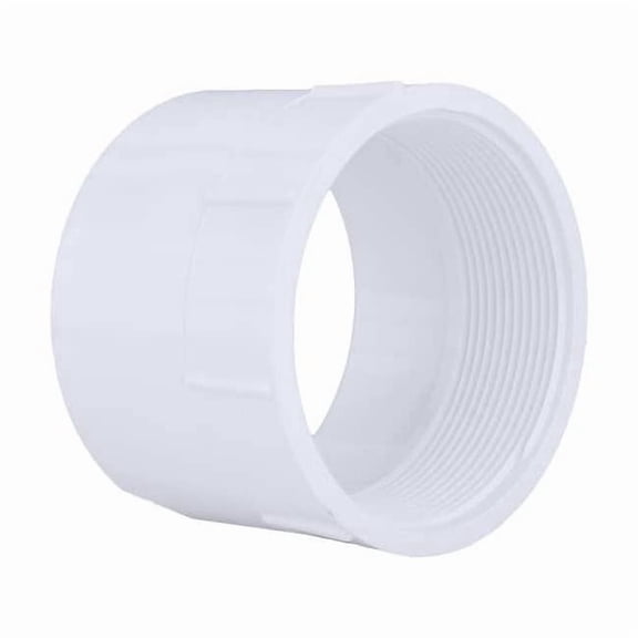 Manufacturer Varies PVC Female Adapter, FNPT X Hub, 4 in Pipe Size 06396