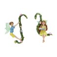 thumbnail image 4 of 2 PCS Fairy Flower Pot Huggers Flying Angel Sculptures Outdoor Yard Fairy Garden Garden Decoración de de, 4 of 8