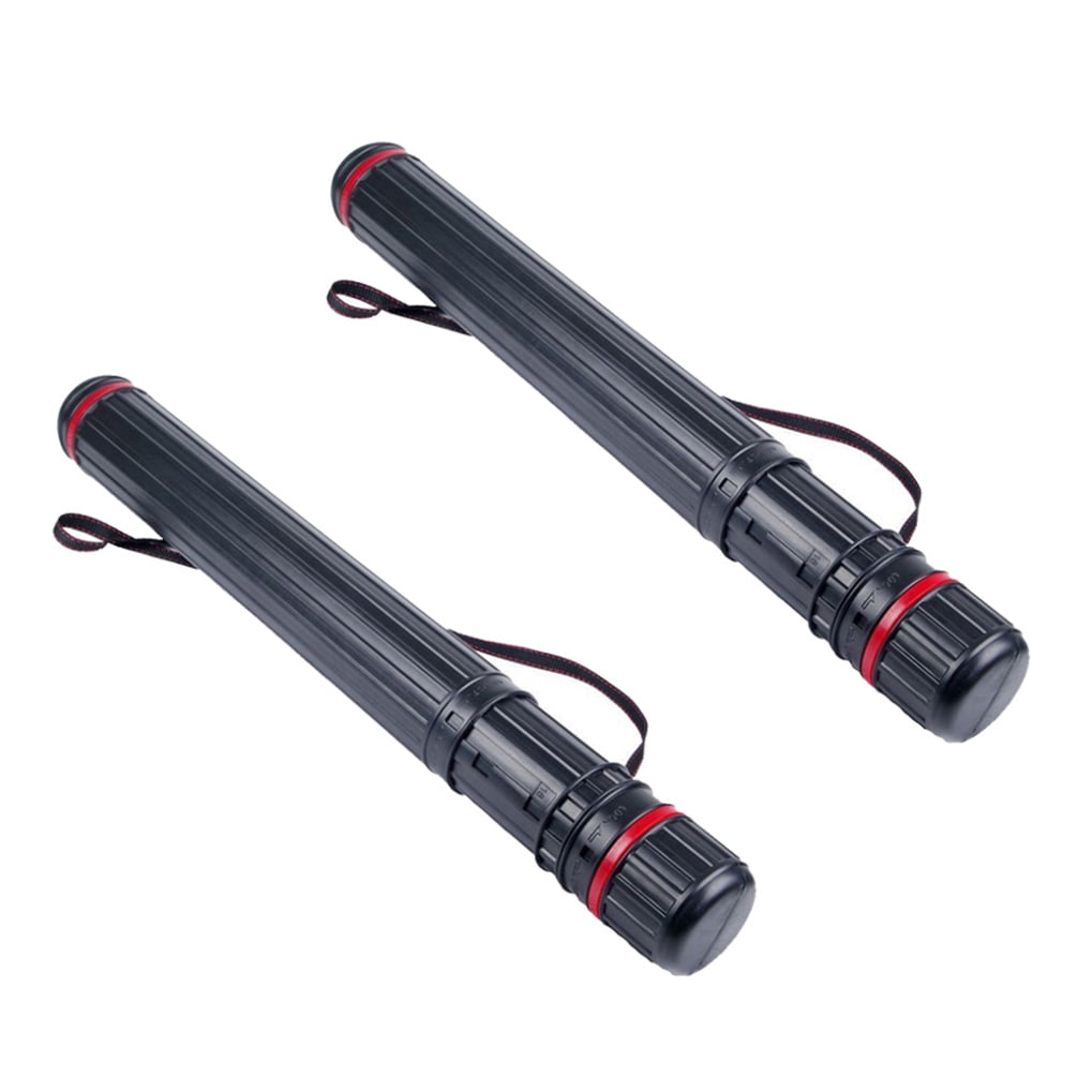 MOKKHNB 2Pcs Adjustable Telescopic Design Arrow Storage Tube for Hunting Accessories Black PP