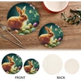 thumbnail image 4 of SKYSONIC 2Pcs Cute Bunny and Easter Eggs Pot Holders Trivets, Cartoon Cotton Thread Weave Trivet Heat Resistant Mats Pot Teapot Protection Table Decorative, 4 of 7