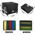 thumbnail image 4 of ENGPOW Fireproof Document Box with Wheels, Collapsible File Box with Lock, Rolling File Storage Organizer Filing Cabinet with Pockets, Portable Home, 4 of 9