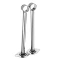 thumbnail image 5 of Worgeous 2pcs Stainless Steel Ceiling Support Bracket Ceiling-Mount Bracket Wardrobe Pipe Bracket Rod Lever Support Holder for Closet Shower Curtain Rods, 5 of 8