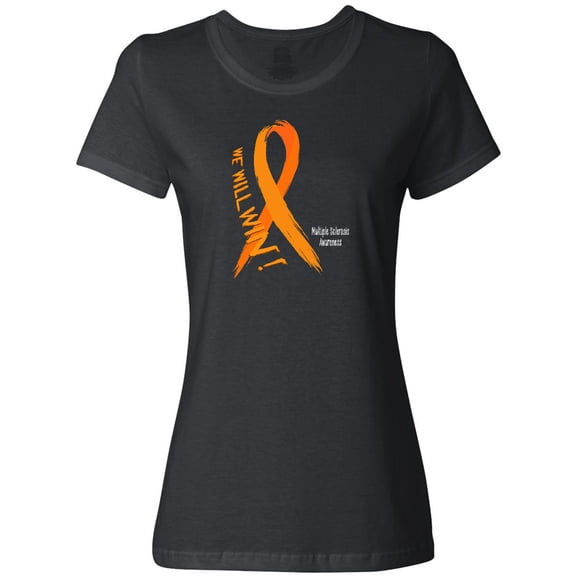 Inktastic We Will Win Multiple Sclerosis Awareness Women's T-Shirt