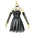 thumbnail image 2 of Women Misa Amane Inspired Black Dress Outfit Gothic Style Dress Set, 2 of 7