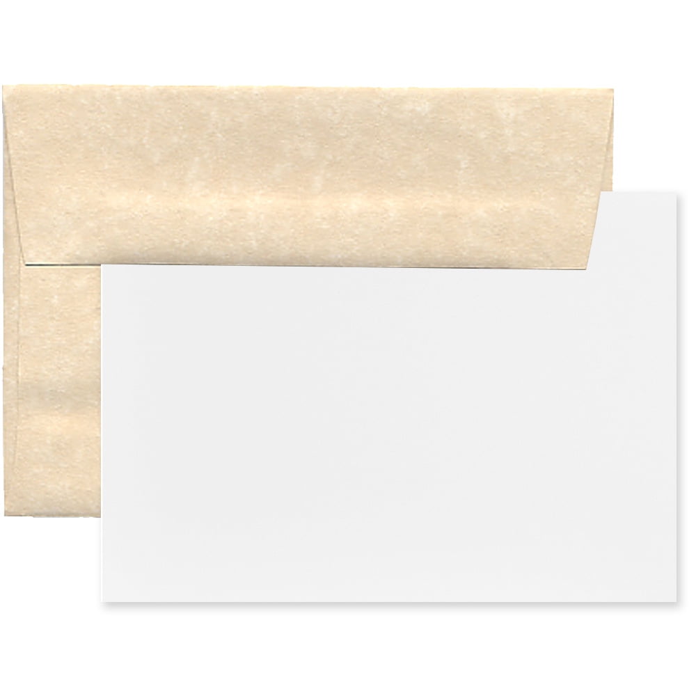 JAM Stationery Set, A6 Size, Natural Parchment, 25/Pack
