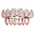thumbnail image 1 of Mouth Caps Parrillas De Personalizadas - Glossy Twill 6 Tapas De Superiores / Inferiores Para Mujeres Hombres Decoració Salvador Parrillas chapadas en oro de 18 quilates, 1 of 6