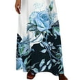 thumbnail image 4 of DYMADE Women Summer Short Sleeve Maxi Floral Print Classic Dress, 4 of 4