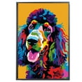 thumbnail image 2 of Irish Water Spaniel Dog Canvas Wall Art Poster Prints Colorful Pop Animal Art Wall Decor Dog Picture Artwork Pet Dog Painting Poster for Home Bedroom Living Room Decoration Framed, 2 of 6