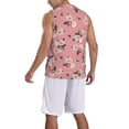 thumbnail image 2 of Sikiie Rose Flowers Basketball Jersey Reversible Men's Mesh Athletic Sports Shirts Training Practice S-4XL4X-Large, 2 of 6