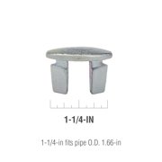 Galvanized 1-1/4-in Plug fits Pipe O.D. 1.66-in