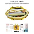 thumbnail image 4 of Tote Bag for Women - Sunflower Shoulder Bag - Large Utility Work Duffle Bag with Zipper Handbag for Travel, Work, Sprots, 4 of 5