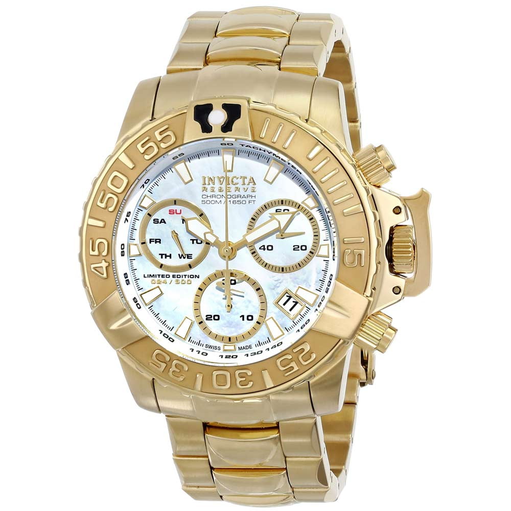 Invicta Men's 15129 Subaqua Noma II Chronograph Platinum Grey MOP
