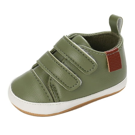 

Kureaily Spring And Summer Children Toddlers Girls Boys Floor Sports Shoes Solid Green Casual Comfortable Girls Fancy Shoes Plain Zipper Shoes 0-6 Months