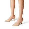 thumbnail image 6 of DREAM PAIRS Women's Chic Pointed-Toe Slingback Heels – Elegant & Versatile, 6 of 7