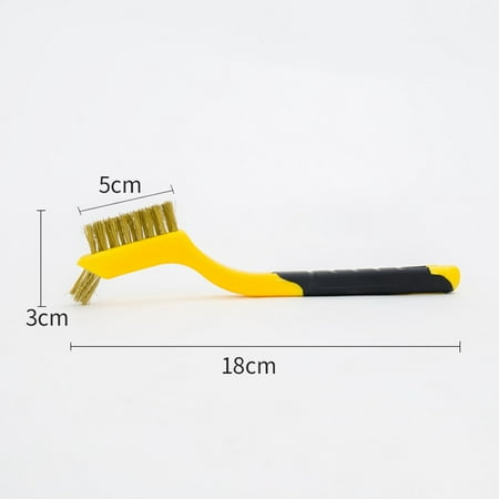 

BCLONG Mini Wire Brush Brass Nylon & Stainless Steel Brushes Rust Remover Clean Polish