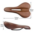 thumbnail image 3 of Bicycle Saddle Retro Bike Seat Hollow Cycling Saddle Vintage Custion Road Bike Mtb Saddle Classic Pu Leather Brown Bike Seat Banmo, 3 of 5