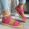 thumbnail image 2 of Mepaouo Womens Walking Sandals Elastic Strap Non Slip Flip Flops Summer Beach Pool Dressy Flat Shoes, 2 of 8