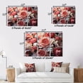 thumbnail image 4 of Designart "Pink Flowers Bouquet Delicate euphony II" Floral Metal Wall Décor Set, 4 of 5