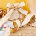 thumbnail image 5 of Single Face Velvet Wired Ribbon Gold Edged Polyester Back Ribbon for Bowknot Making White 2-3/8 inch(60mm) 10 yards, 5 of 6