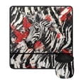 thumbnail image 2 of HELLHERO Cow print Sewing Machine Mat Sewing Machine Dustproof Foldable Polyester Fabric Beautiful & Practical Fusion Waterproof Protective Mat for Most Sewing Machines, 2 of 5