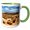 Green/White, variant on 3drose, Observation Point in Goblin Valley State Park, Utah, 15oz Mug